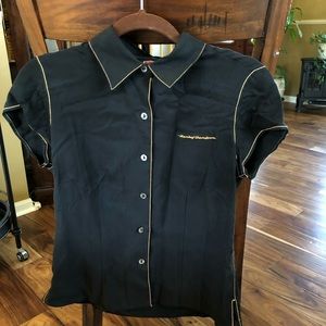 Harley Davidson button up tee shirt